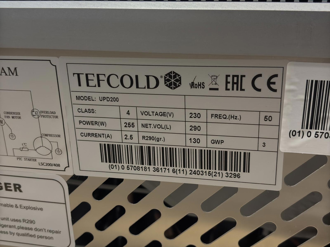 Tefcold display cooler, UPD200