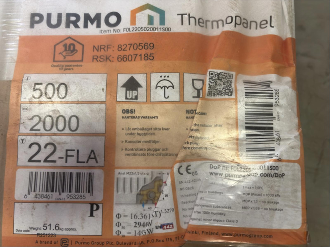Radiator Thermopanel Purmo V4 TP22, 500x2000