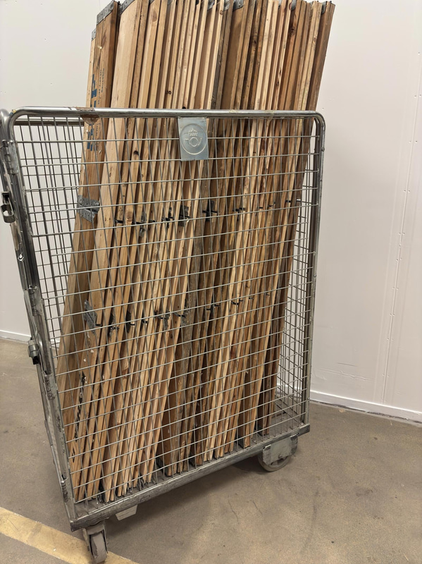 Lot of pallet collars for full-size pallets, approx. 40 pcs.