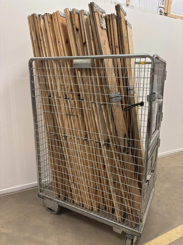 Lot of pallet collars for full-size pallets, approx. 44 pcs.
