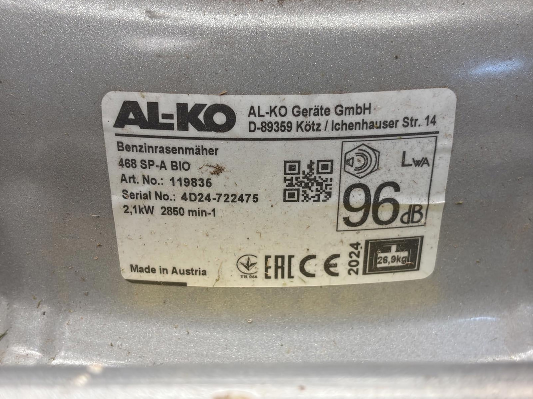 Gräsklippare Al-ko, 468 SP-a BIO