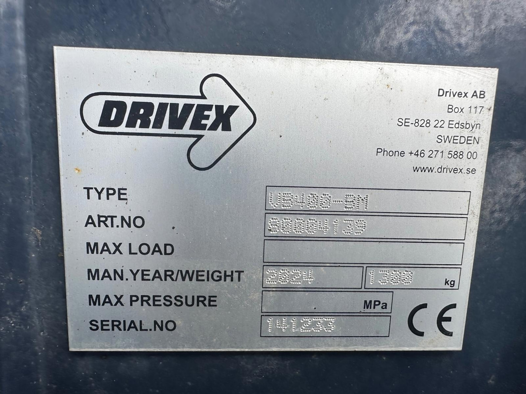 Drivex vikplog VB400-M. Pos skör 4 Slang. -2024