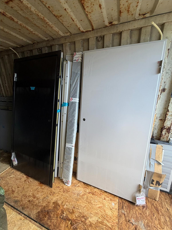 Lot of security doors