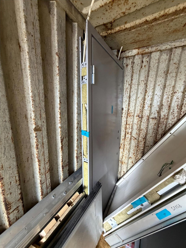 Lot of security doors