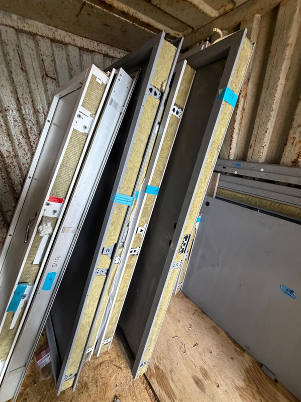 Lot of security doors