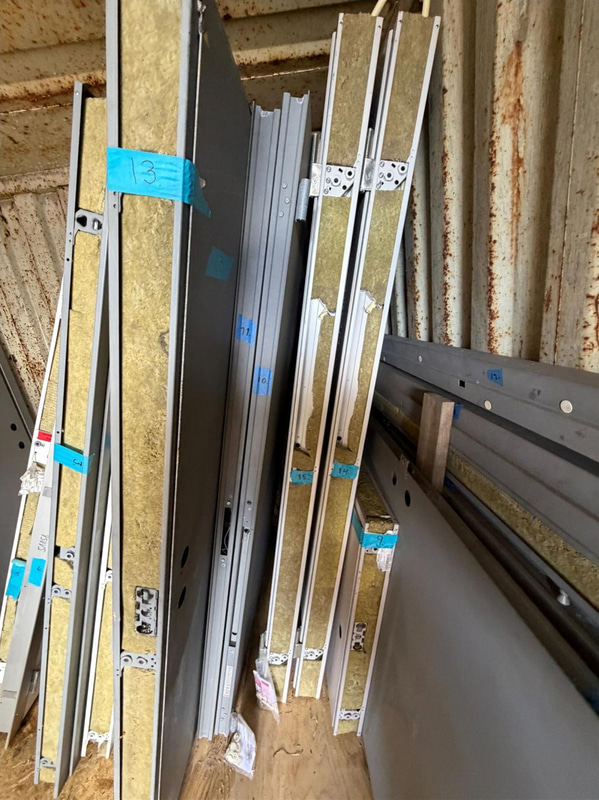 Lot of security doors