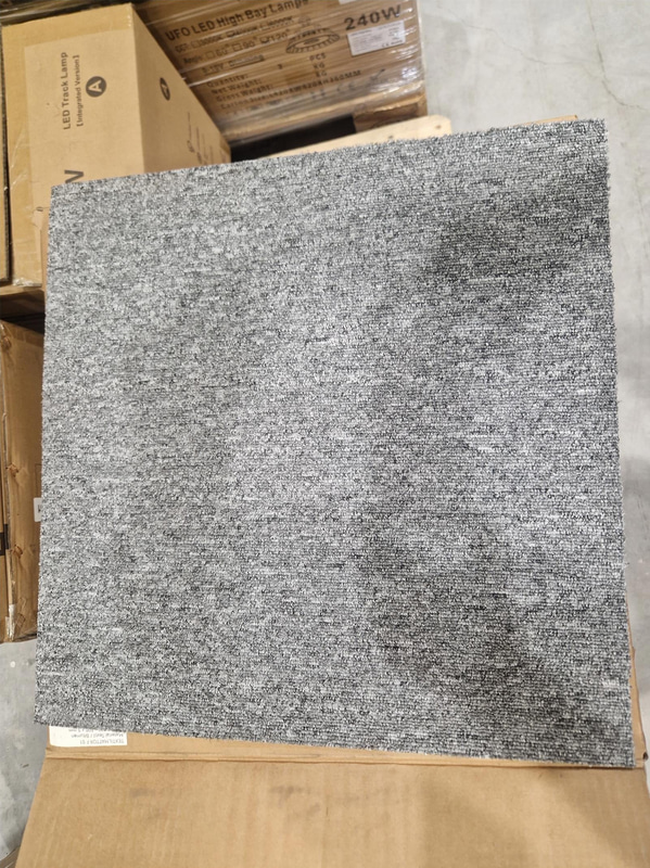 100 m² textilmattor, grå, NY