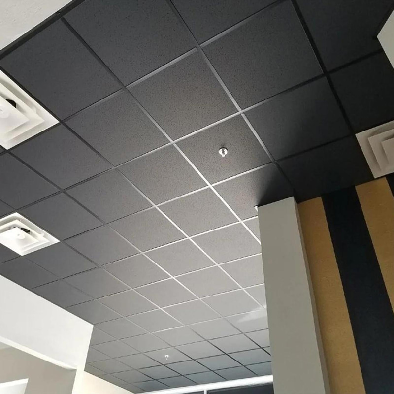 Complete suspended ceiling package incl. grid system – 50 m², black