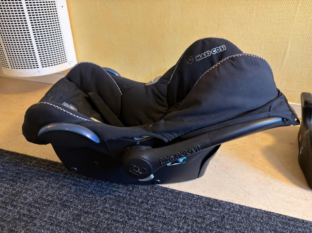 Maxi-Cosi infant car seat and booster cushion