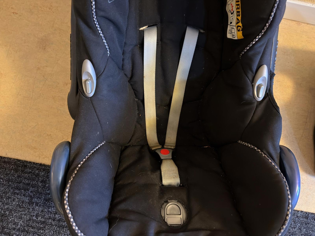 Maxi-Cosi infant car seat and booster cushion