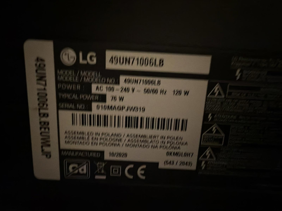 TV LG 49UN71006LB, 49 tum