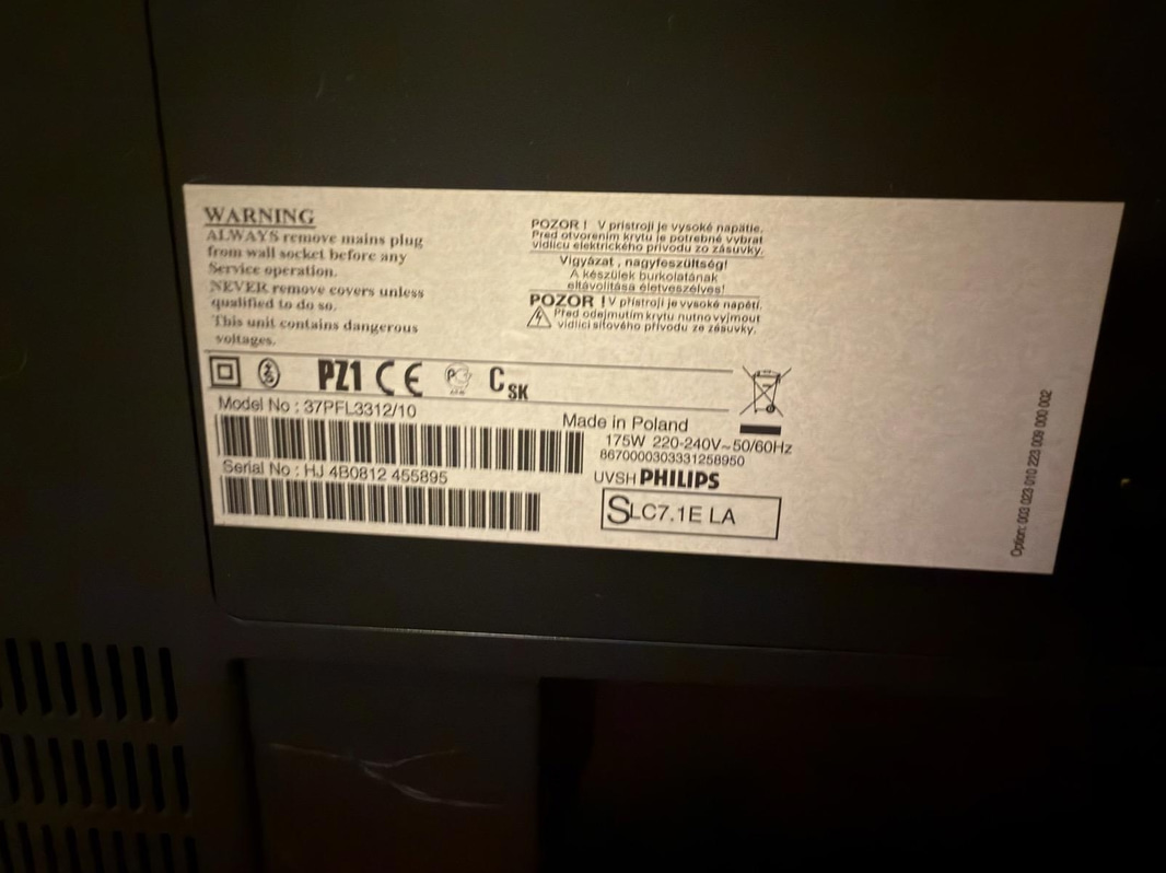 TV Philips 37PFL5322/10, 37 tum