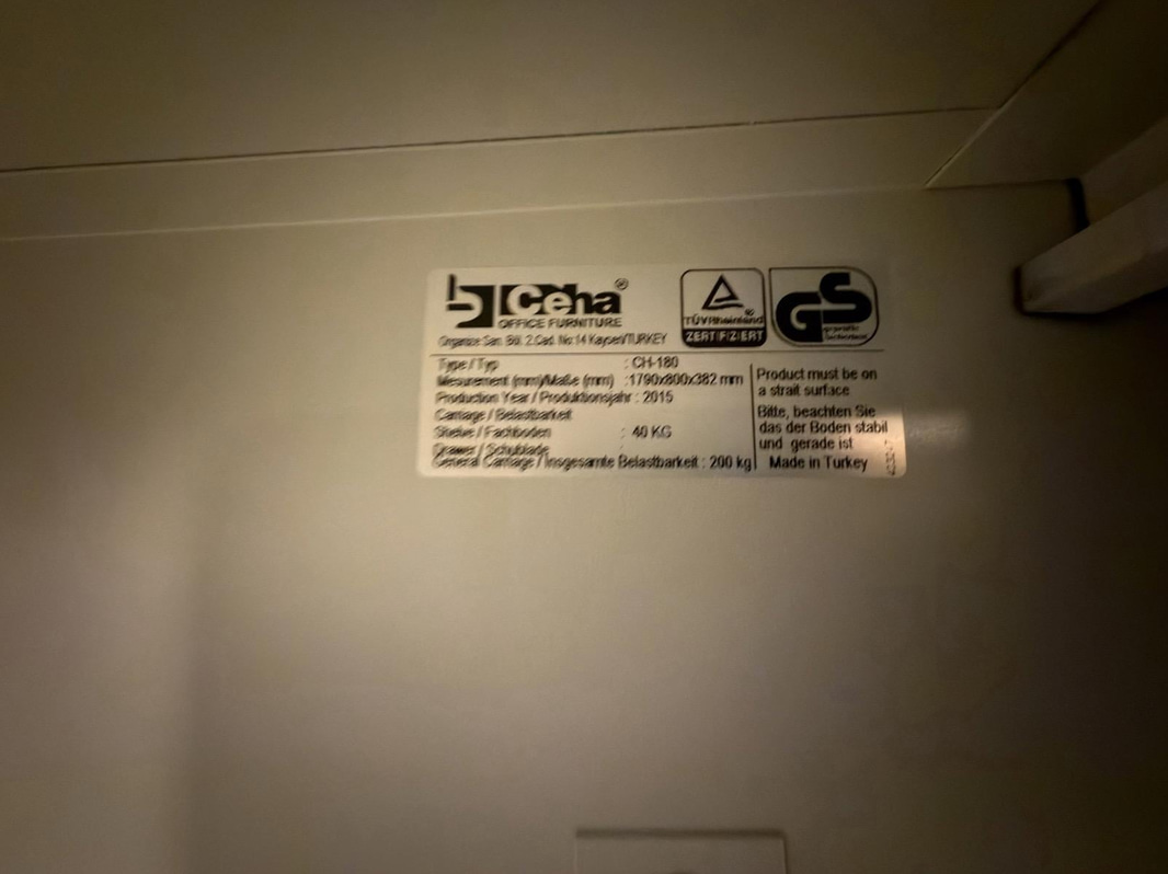 Förvaringsskåp Bcena, grå