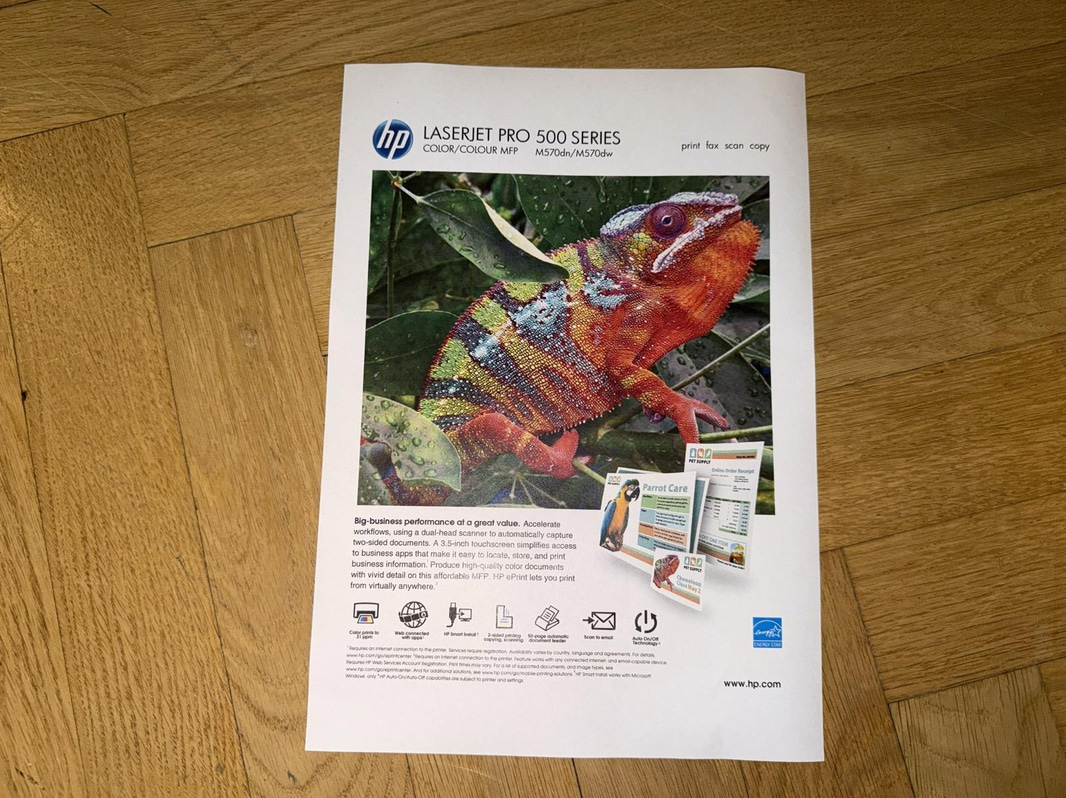 Skrivare HP LaserJet Pro 500 color MFP M570dw
