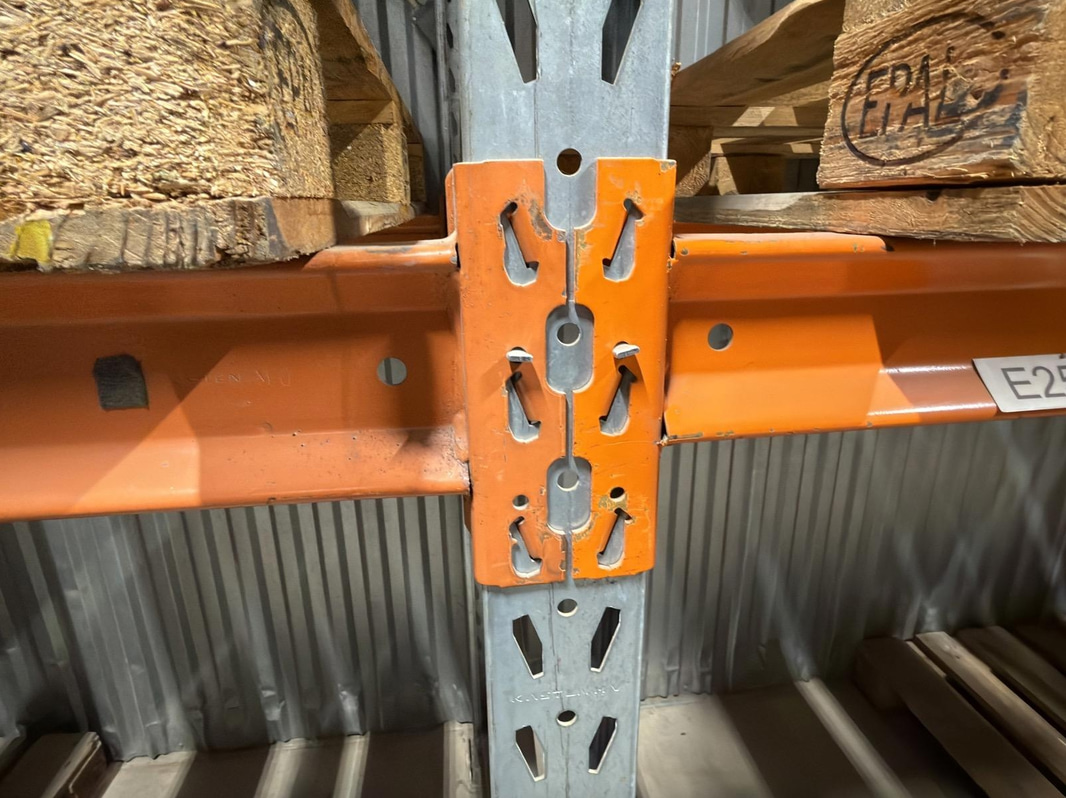 Pallet racking, 8 bays, Kasten