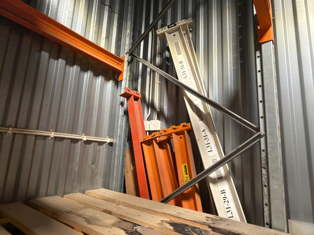 Pallet racking, 8 bays, Kasten