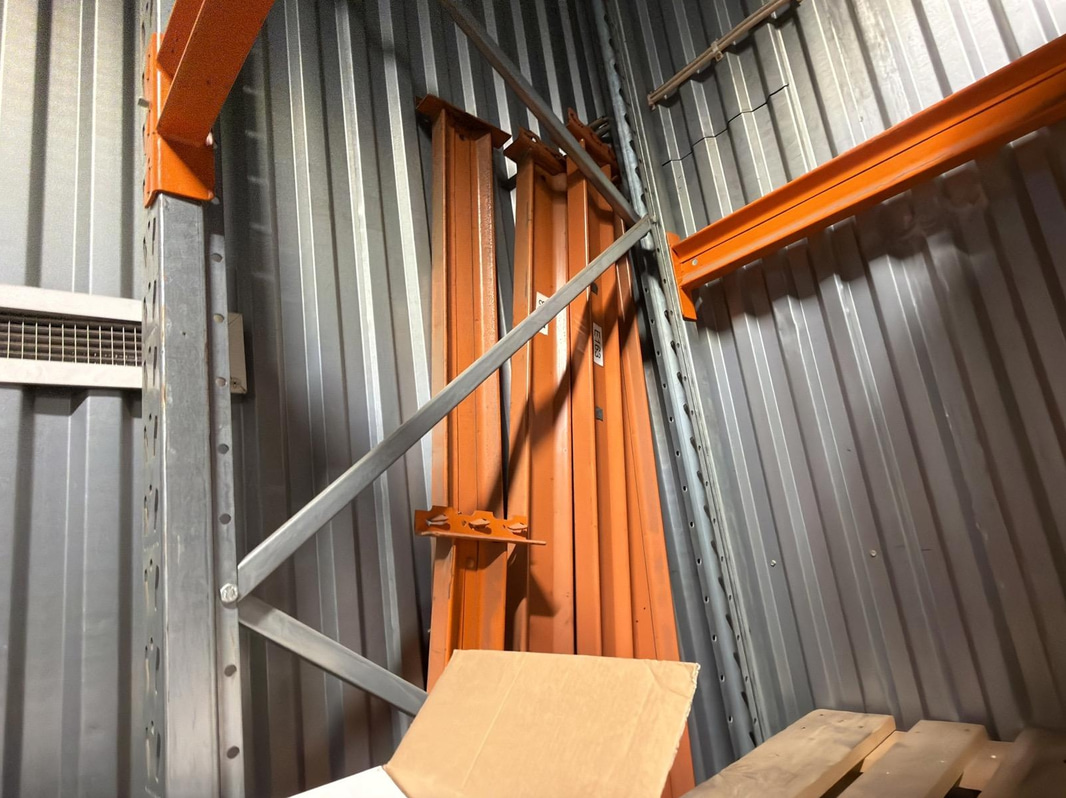 Pallet racking, 8 bays, Kasten