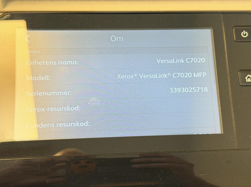 Multifunktionsskrivare Xerox VersaLink C7020