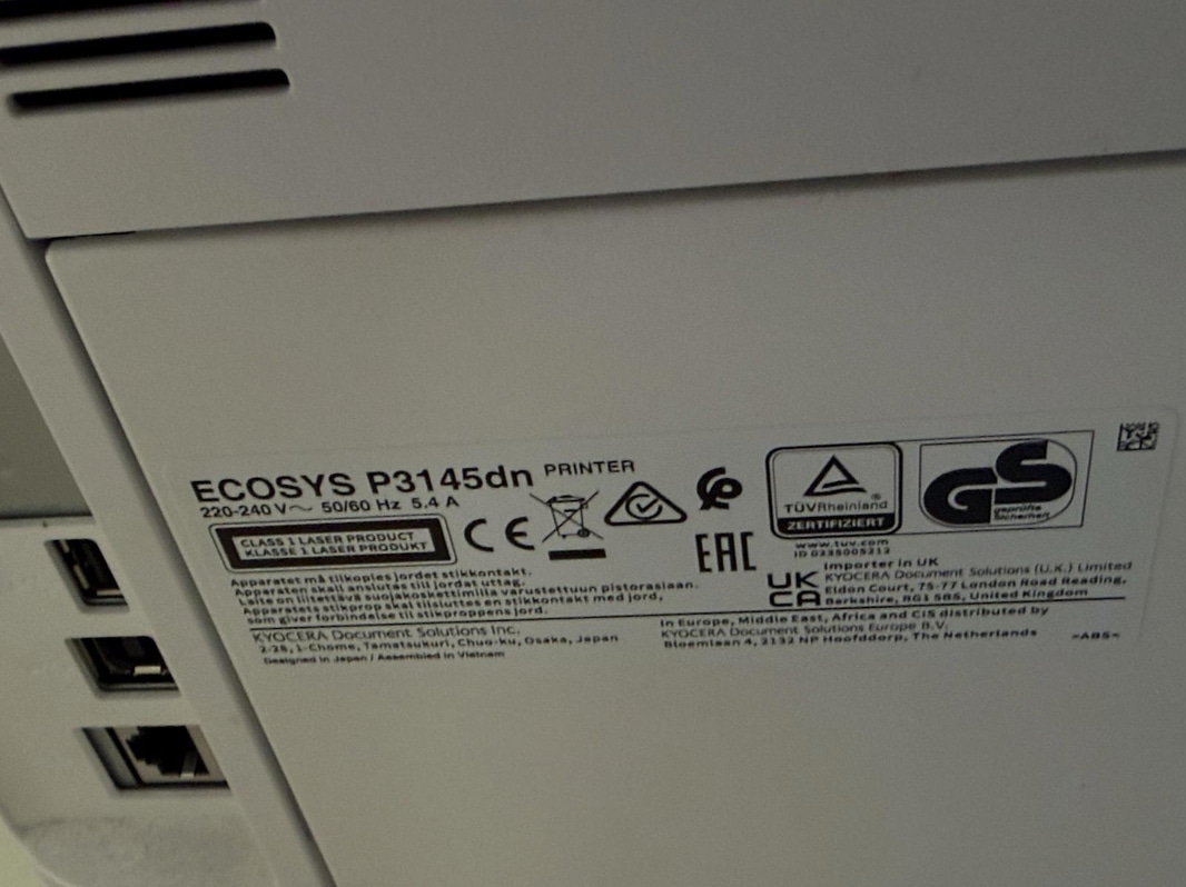 2 st Skrivare Kyocera ECOSYS P3145dn, 2 st