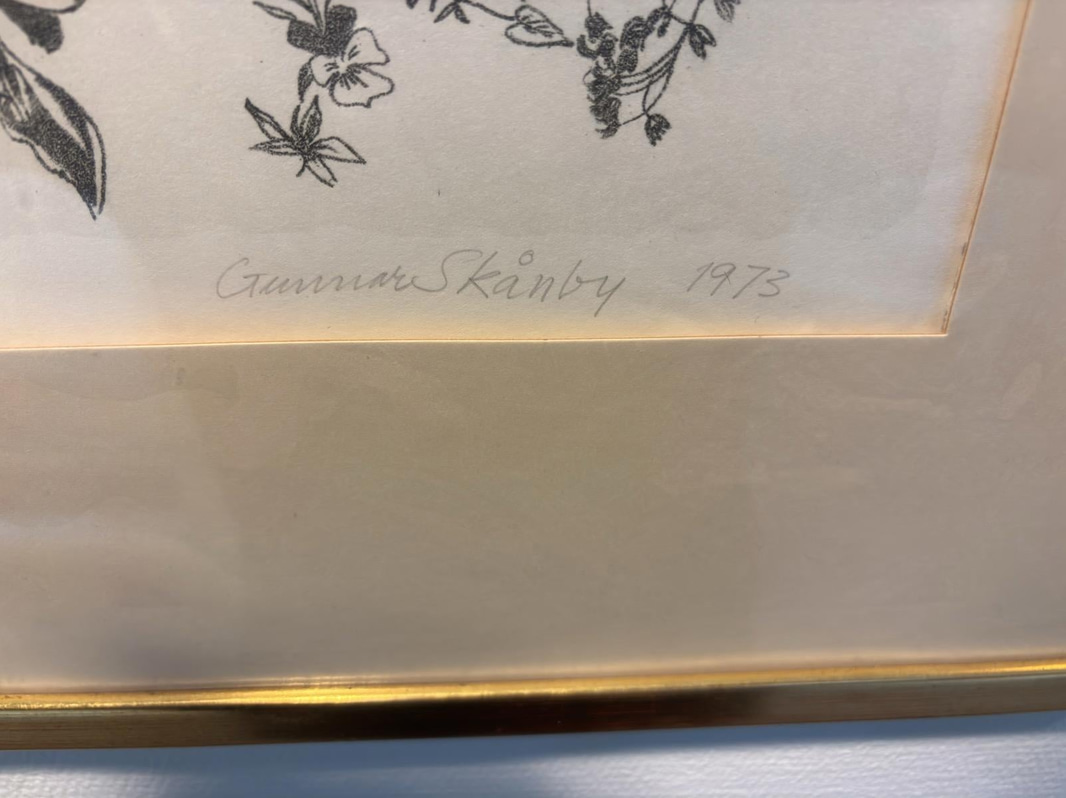 Tavla Gunnar Skånby 1973 - Vissvass i maj