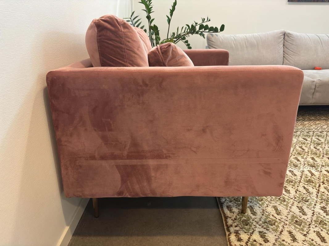 Fåtölj, rosa