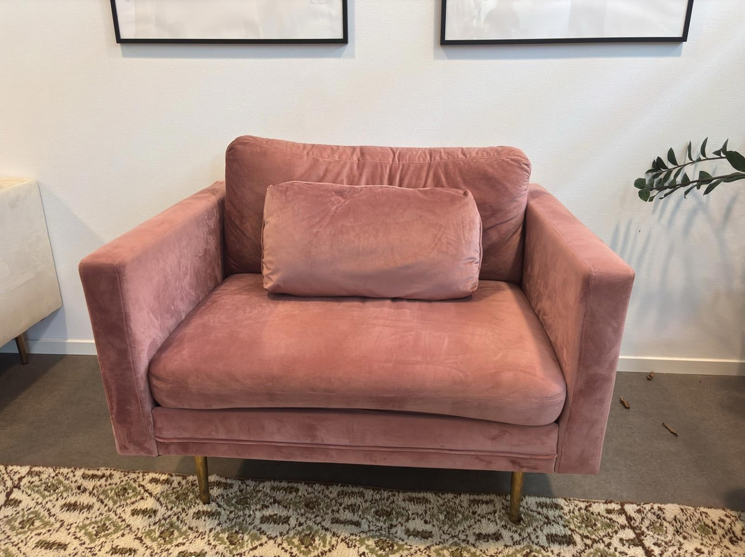 Fåtölj, rosa