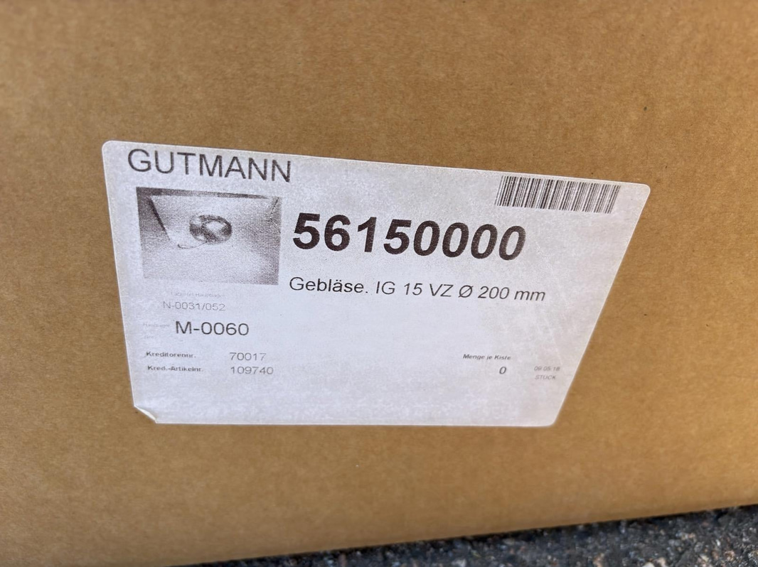 Gutmann fläkt IG 15