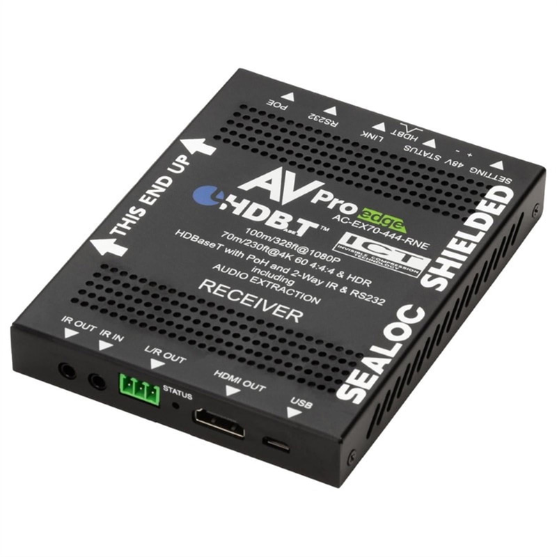 (NEW) AVPro Edge AC-EX70-444-RNE-W Receiver: Weatherproof 4K60 (4:4:4) 70 m HDMI Extender