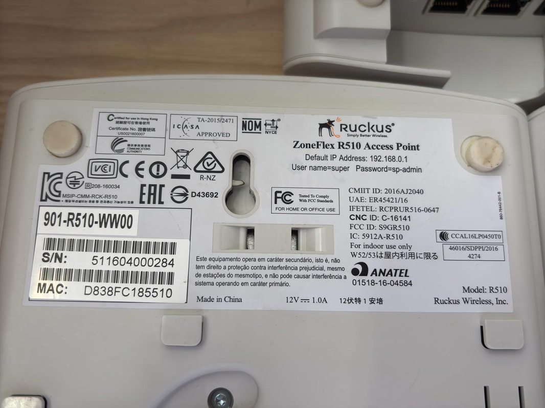 3 pcs. Ruckus R510 Access Points