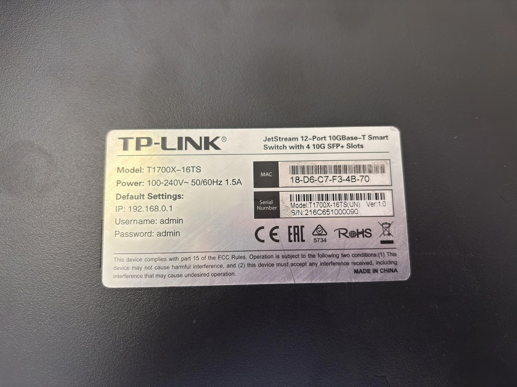 Switch TP-Link T1700X-16TS 12-port