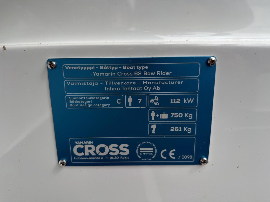 Motorboat Yamarin Cross 62 BR | Yamaha F150 | Only 56 hrs | Aluminium Hull