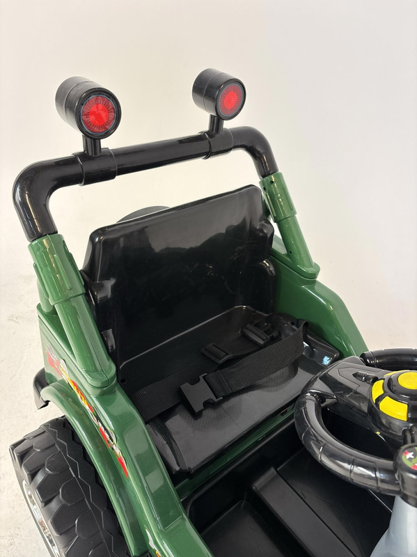 Eldriven leksaksbil, Militärjeep, grön