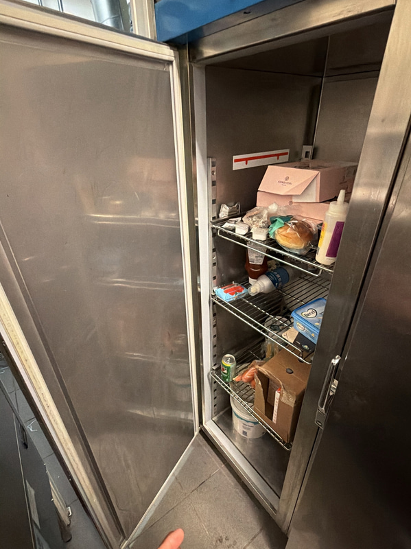 Stainless steel commercial refrigerator