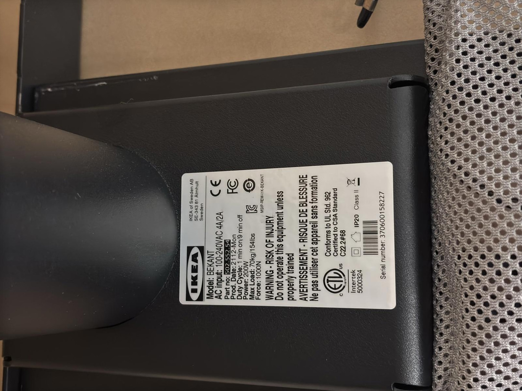 Höj- och sänkbart Skrivbord Ikea Bekant