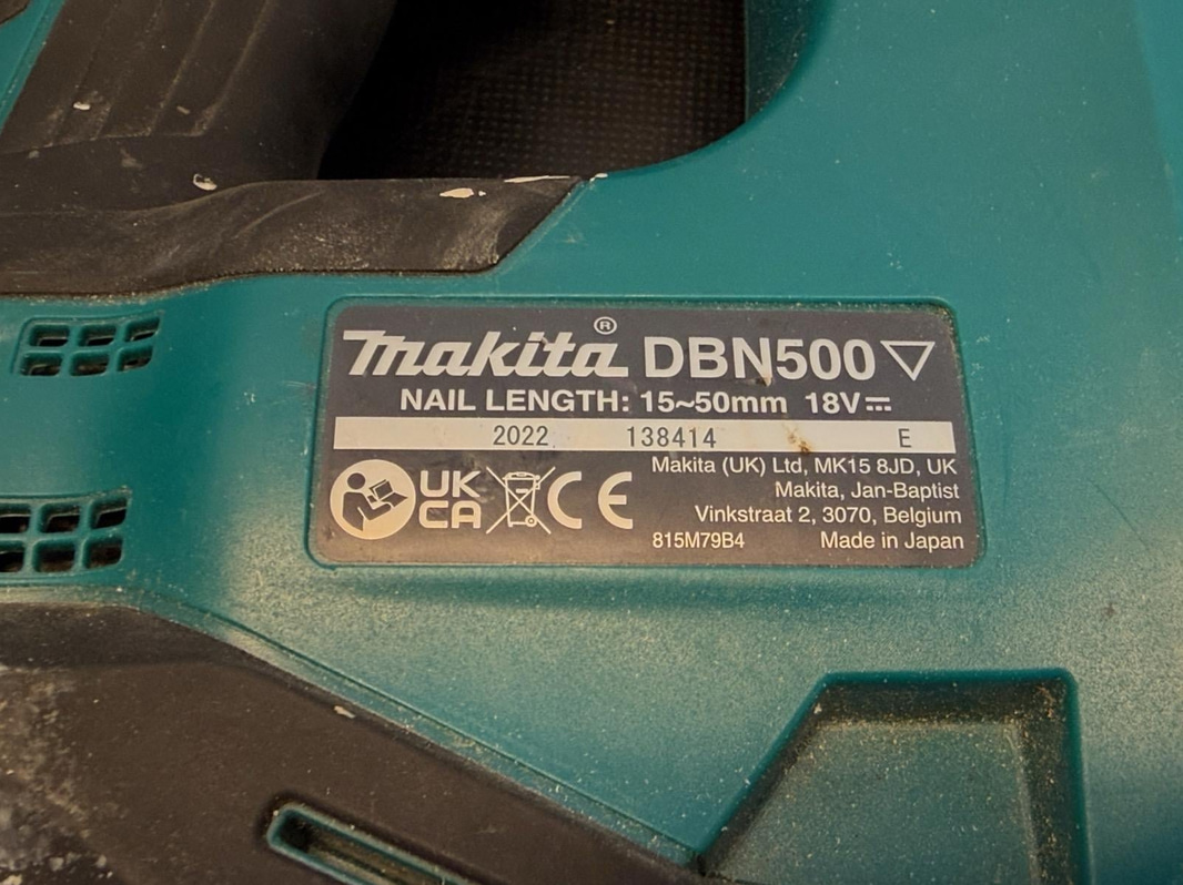 Spikpistol Makita DBN500ZJ, 18V LXT