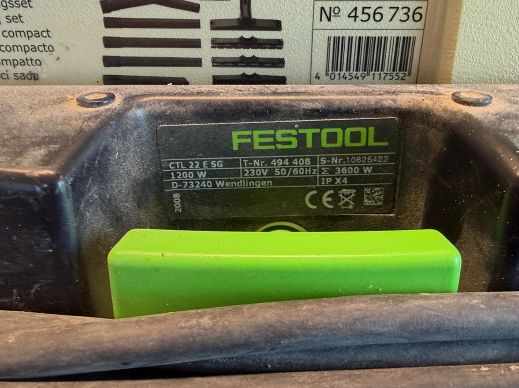 Festool CTL 22 E SG Dust Extractor, 1200 W