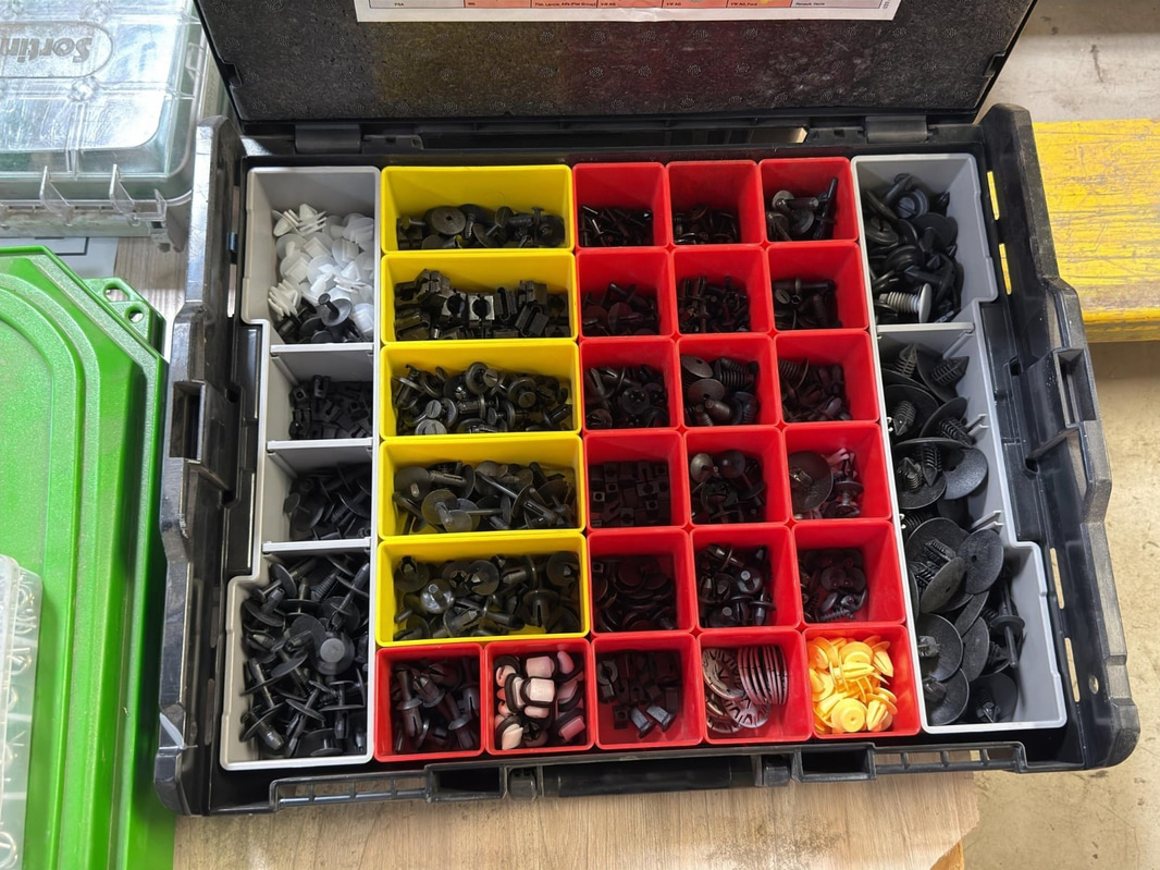 Organizer boxes, lot