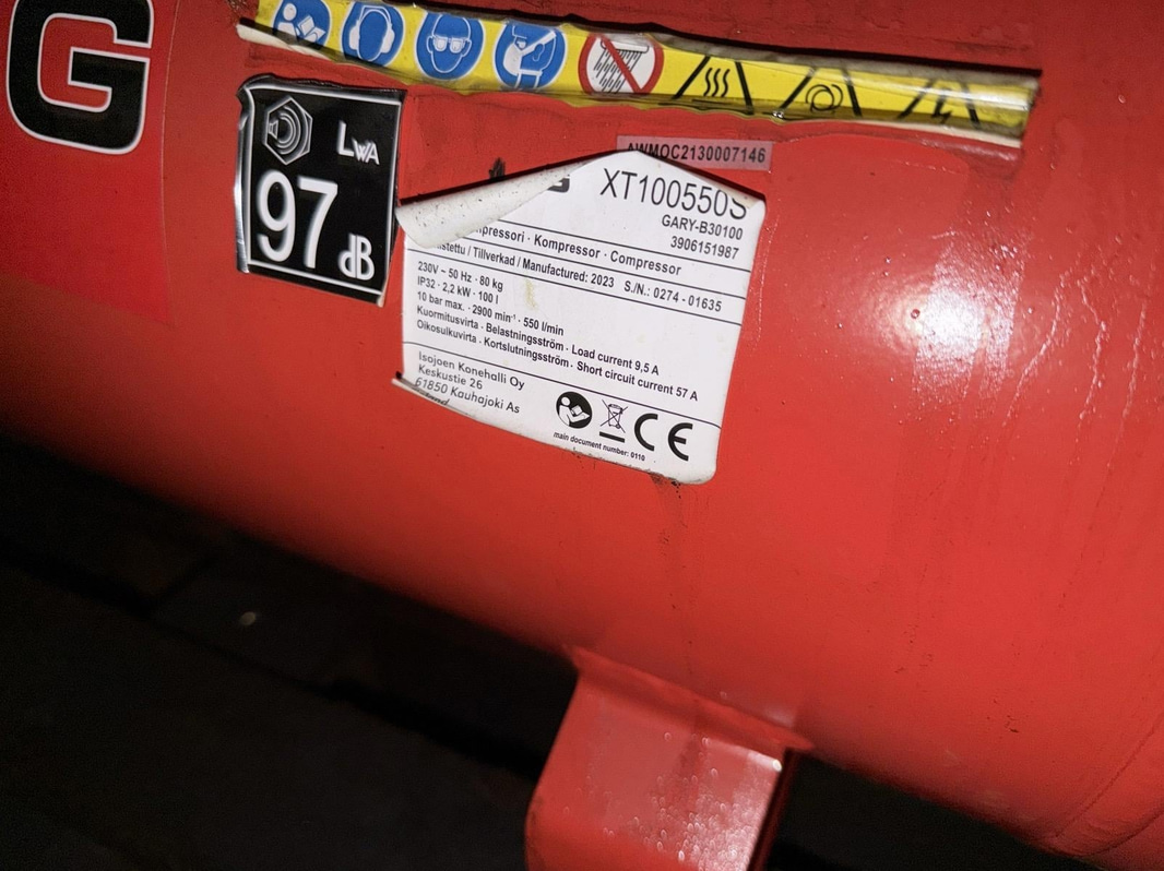 Kompressor, StrongLine XT100550S, 100L