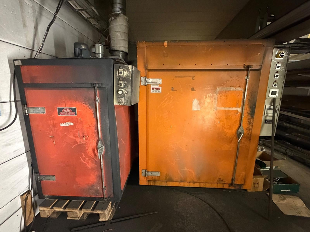 2 powder-coating ovens, HYBE / Elvärme-verken