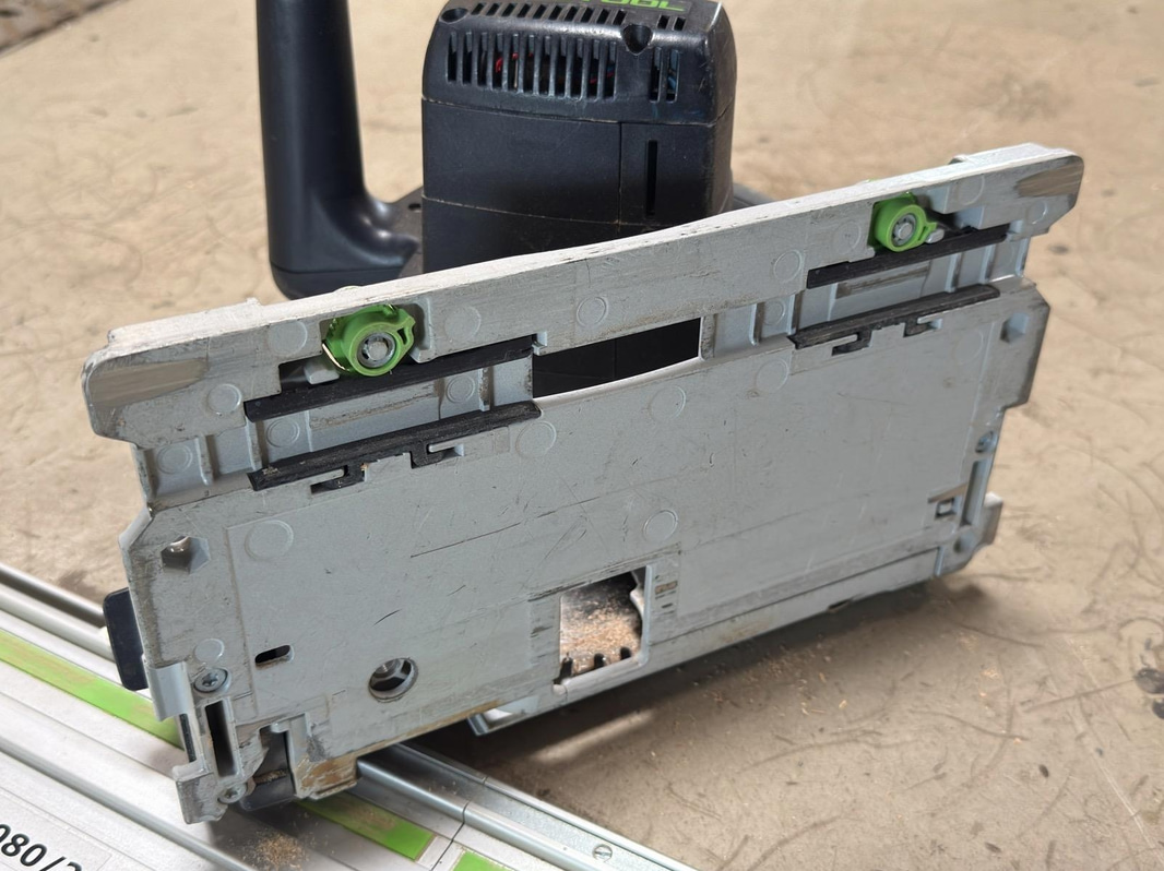 Festool TS 55 REBQ plunge saw, with guide rails and Systainer