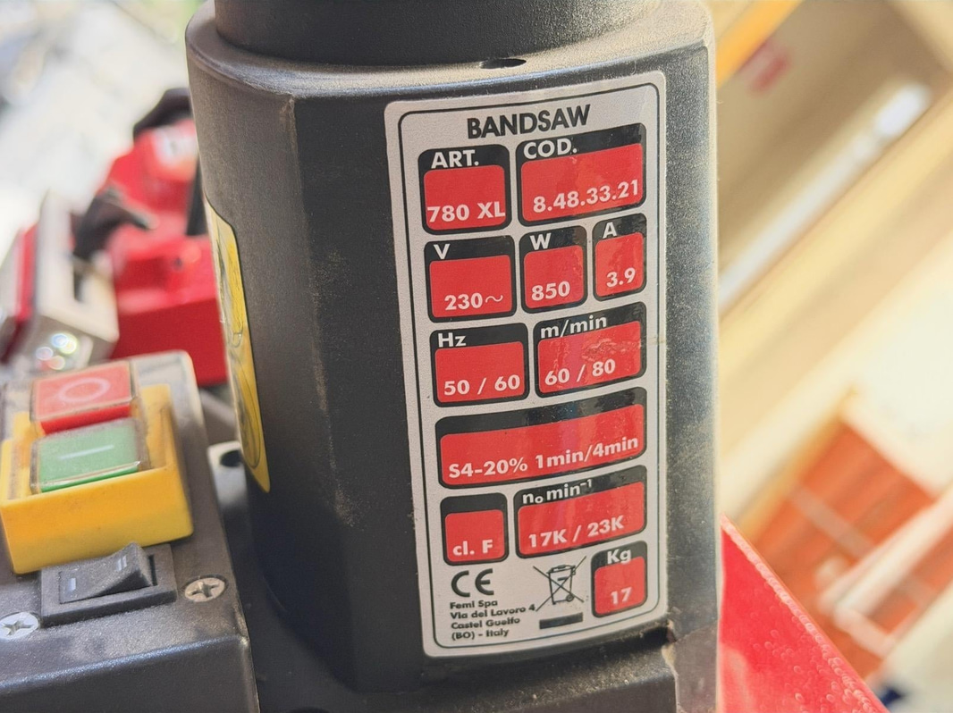 Bandsaw Femi 780 XL, 230 V
