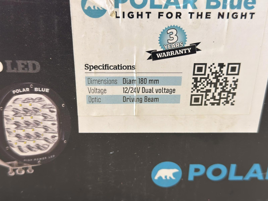 Fjärrljus Polar Blue R180 LED, 2 st