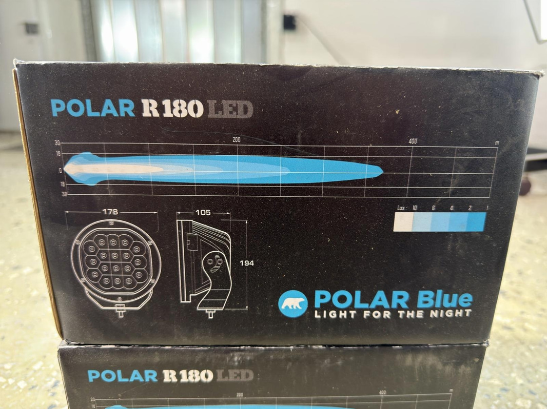 Fjärrljus Polar Blue R180 LED, 2 st