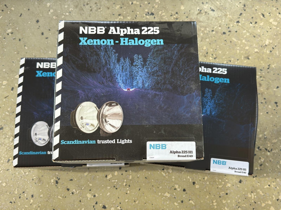 NBB Alpha 225 H1 Broad E40 auxiliary lights, 3 pcs