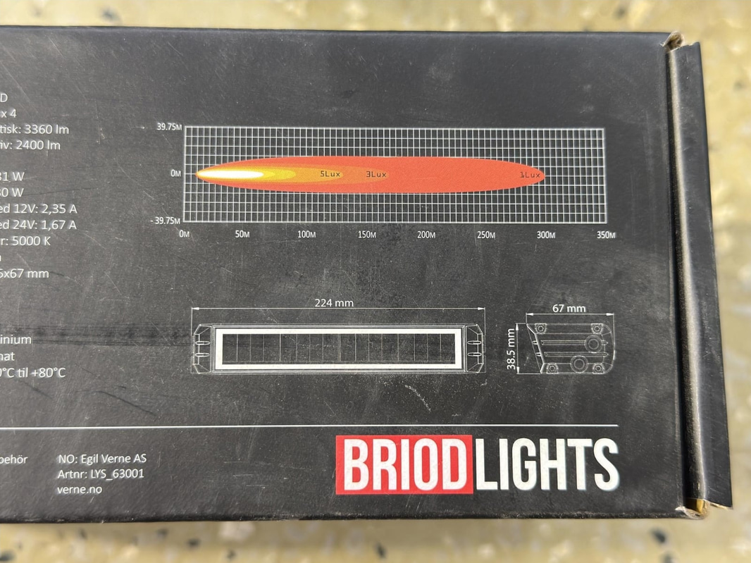 LED light bar Briodlights Edge Light Bar 2400, 2 pcs