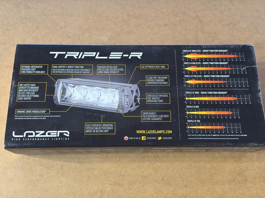 LED light bar Lazer Triple-R 750 Elite3, black