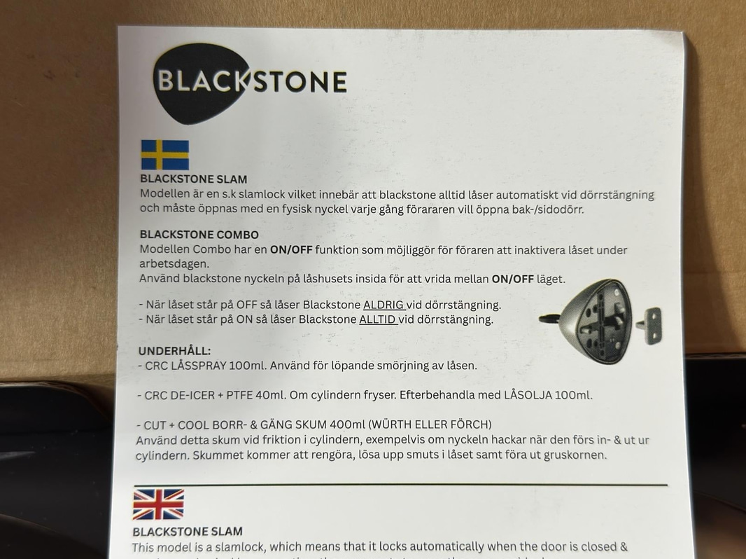Lås Daken Blackstone, 2-pack