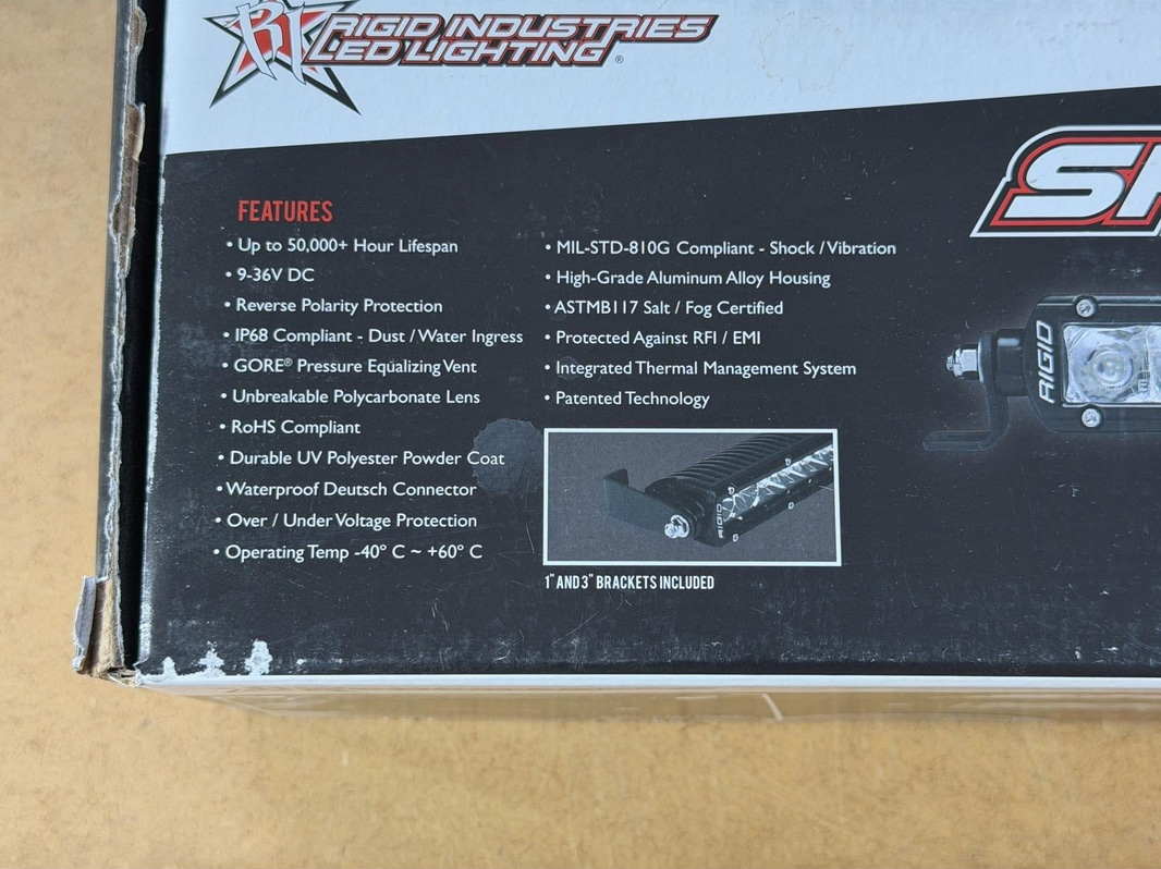 LED-ljus Rigid Industries SR-Series, SR-10 Spot