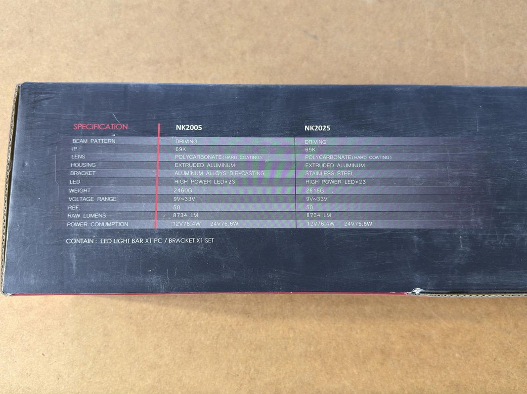 Niken LED light bar, 50 cm