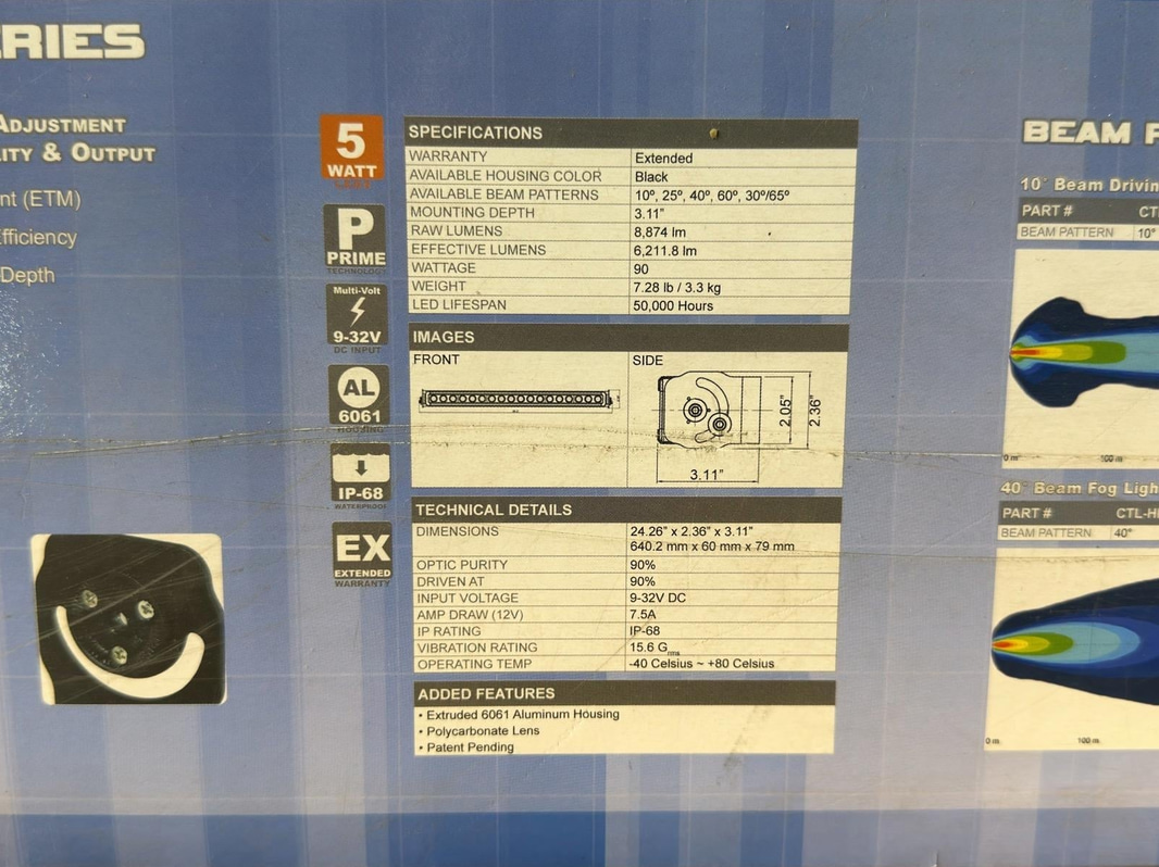 LED-ramp Vision HPX 1800 Series, CTL-HPX1810